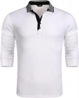 coofandy men's casual striped sleeve classic shirt: stylish and timeless fashion logo