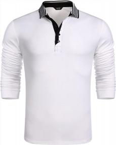 img 4 attached to COOFANDY Men's Casual Striped Sleeve Classic Shirt: Stylish and Timeless Fashion