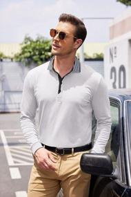 img 3 attached to COOFANDY Men's Casual Striped Sleeve Classic Shirt: Stylish and Timeless Fashion