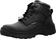 skechers burgin tarlac industrial embossed leather men's shoes - work & safety logo