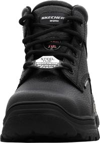 img 3 attached to Skechers Burgin Tarlac Industrial Embossed Leather Men's Shoes - Work & Safety