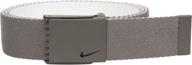 reversible men's accessories and belts - nike essentials in black charcoal logo