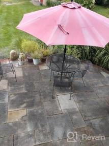 img 8 attached to 3-Year Nonfading Olefin Canopy 10 FT Market Umbrella - Push Button Tilt For Garden, Lawn, Backyard & Pool (Mocha) | Wikiwiki Patio Outdoor Table Umbrellas