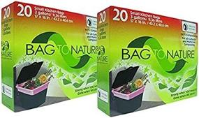 img 4 attached to 🌱 Bag-To-Nature Compostable Bag and Liner: 2-Pack, 20 (3 Gallon) Bags in a Box