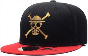 img 4 attached to Quanhaigou Adjustable Snapback Hat For Men Women,Unisex Hip Hop Baseball Cap Flat Bill Brim Dad Hats