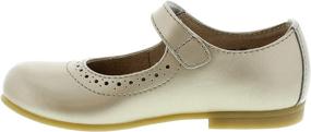 img 3 attached to FOOTMATES Custom Fit Slip Resistant Non Marking Outsoles Girls' Shoes ~ Flats