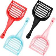 🐱 weebo pets 4-pack cat litter scoops: comfortable handles & reinforced durability logo