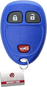 img 1 attached to 🔒 Улучшите безопасность своего автомобиля с брелоком KeylessOption Keyless Entry Remote Control Car Key Fob Replacement для 15913420 синего цвета.