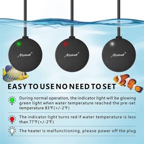 img 2 attached to 🐢 Mylivell 25W Submersible Aquarium Heater for Small Turtle Tank and Fish Tank - Auto Thermostat Heater for 5-10 Gallon Mini Tanks