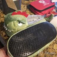 img 1 attached to 🦖 Durable Tirzrro Dinosaur Slippers with Non-Slip Rubber Sole for Boys and Girls review by Richard Gaines