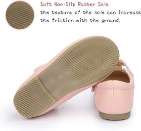 img 1 attached to Meckior Toddler Little Bowknot Princess Girls' Shoes - Flat Flats