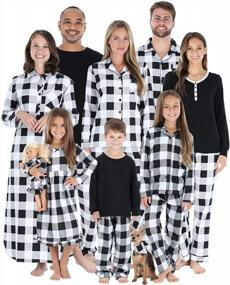 img 4 attached to 🎅 Cozy up this Christmas with SleepytimePJs Matching Plaid Flannel Pajamas for the Whole Family