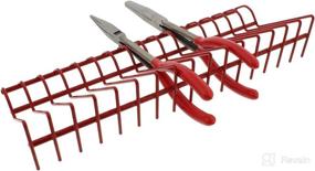 img 3 attached to Red ABN 16pc Pliers Holder - Organizers Rack for Wrenches, Cutters, and Hand Tools Storage
