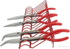 img 2 attached to Red ABN 16pc Pliers Holder - Organizers Rack for Wrenches, Cutters, and Hand Tools Storage