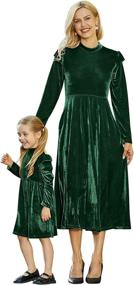 img 4 attached to 👗 Mumetaz Dresses: Stylish Stretchy Matching Clothing for Girls' Wardrobe