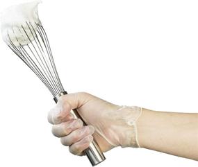 img 1 attached to 🧤 GLOVEWORKS Clear Vinyl Industrial Gloves (Box of 100, Size Small) - Latex Free, Powdered, Disposable, Non-Sterile, Food Safe