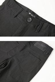 img 2 attached to GINGTTO Chinos Pants Straight Flat Front Boys' Clothing via Pants
