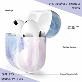 img 1 attached to Hamile Compatible With AirPods Pro Case Cute Protective Cover Shockproof Hard Case For Apple Airpods Pro 3RD Charging Cases (2019), AirPods Accessories Keychain (LED Visible) - Dream Snow