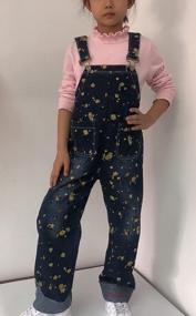 img 2 attached to 3-14Y Big Girls Denim Jumpsuit&Rompers W/ Changeable Sequin Pants - Peacolate