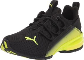 img 4 attached to PUMA Axelion Running Shadow Black Vibrant Girls' Shoes ~ Athletic