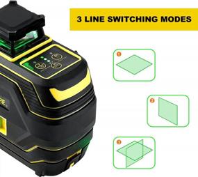 img 2 attached to Precision Laser Level: Firecore 2X360 Self-Leveling Green Beam Tool With Pulse Mode And Rechargeable Battery For Accurate Alignment And Versatile Use