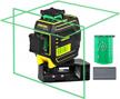 precision laser level: firecore 2x360 self-leveling green beam tool with pulse mode and rechargeable battery for accurate alignment and versatile use logo
