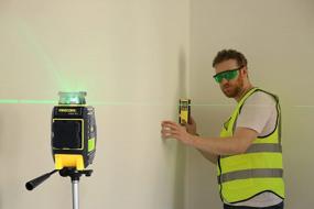 img 1 attached to Precision Laser Level: Firecore 2X360 Self-Leveling Green Beam Tool With Pulse Mode And Rechargeable Battery For Accurate Alignment And Versatile Use
