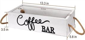 img 2 attached to Create A Rustic Coffee Station With Our Wood Organizer Box And Coffee Bar Accessories - Keep Countertops Tidy And Coffee Pods Handy