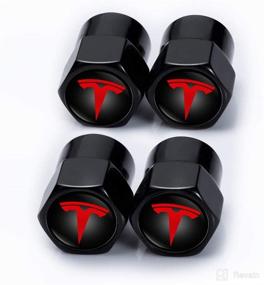 img 3 attached to Jazzshion Metal Wheel Valve Tesla Tires & Wheels best: Accessories & Parts