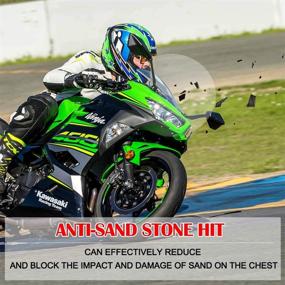 img 1 attached to Enhance Your Kawasaki Ninja 400/250: Dark Smoke Wind Deflector Fly Screen for 2018-2021 Models