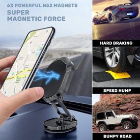 img 2 attached to Magnetic Resistant Rotation Dashboard Smartphones