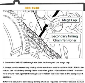 img 1 attached to 🔧 Camshaft Holding Tool & Chain Tensioner Set | Compatible with OTC 6682 | Fits Ford 3.5L 3.7L 4V Engines | 303-1248 & 303-1530