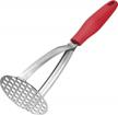 heavy duty stainless steel potato masher for perfectly mashed potatoes - by rad logo
