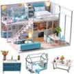 cutebee miniature dollhouse kit: diy with furniture, dust proof and music movement- the perfect valentine's day gift idea(poetic life) in 1:24 scale logo