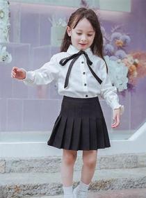 img 1 attached to Cromoncent Pleated School Uniform Skirts Girls' Clothing at Skirts & Skorts