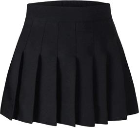 img 4 attached to Cromoncent Pleated School Uniform Skirts Girls' Clothing at Skirts & Skorts