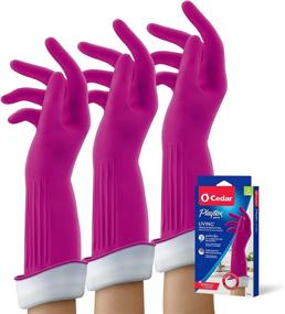 img 4 attached to 🧤 Premium Reusable Household Gloves - Playtex Living, Large (3 Pairs) for Optimal Protection