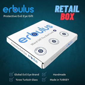 img 1 attached to Поднимите свой декор с помощью Erbulus Turkish Blue Evil Eye Beads - 12 Pack Perfect для защиты дома и свадебных сувениров