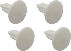 img 2 attached to Secos Autoparts Set of 4 Front Bumper 🔌 Plugs for License Plate Holes, New 6-7mm Hole Size (White)