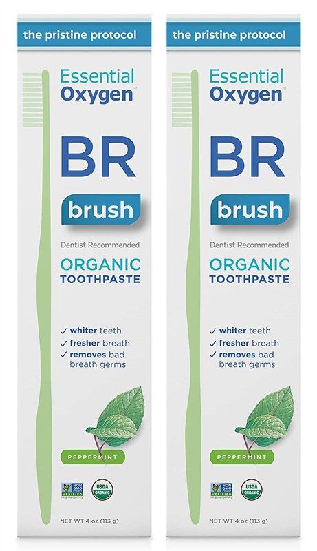 essential oxygen toothpaste sensitivity peppermint 로고
