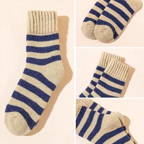 img 2 attached to YZKKE Winter Wool Socks For Men - Super-Thick, Soft, And Comfortable Crew Socks For Casual Or Outdoor Wear - Pack Of 3