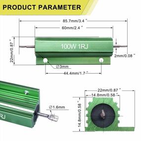 img 1 attached to High-Quality 100W Wirewound Resistors For Power Supply Equipment - Twidec Aluminum Housed Resistor