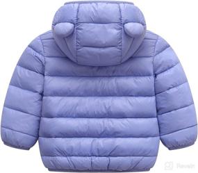 img 1 attached to 🧥 Warm and Lightweight Baby Boys Girls Winter Coats with Hoods - Puffer Down Jacket Outwear