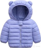 🧥 warm and lightweight baby boys girls winter coats with hoods - puffer down jacket outwear logo