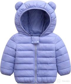 img 2 attached to 🧥 Warm and Lightweight Baby Boys Girls Winter Coats with Hoods - Puffer Down Jacket Outwear