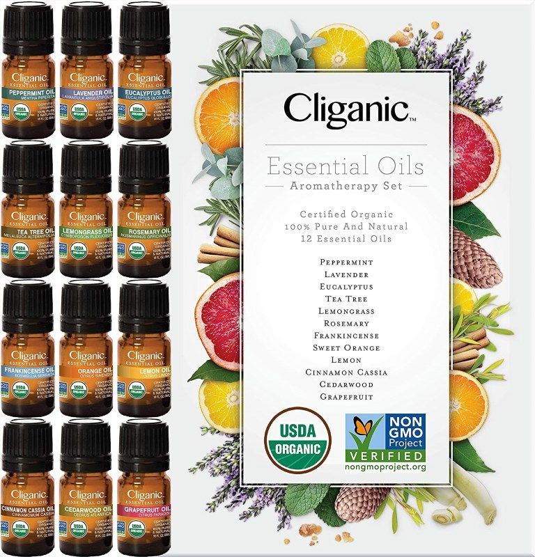 Cliganic USDA Organic Frankincense Essential Oil - Boswellia Serrata, 100%  Pure Natural Undiluted, for Aromatherapy | Non-GMO Verified