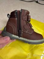 img 1 attached to 👼 Apakowa Boys' Toddler Cowboy Martin Boots - Shoes and Boots review by Collin Jackson