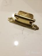 img 1 attached to 🔧 Goldenwarm Face Mount Self Closing Kitchen Cabinet Hinges - Brass Cabinet Hinges with Variable Overlay (SCH30BB-10Pair) review by Jon Russell
