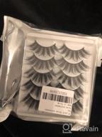 img 1 attached to Get Naturally Stunning Lashes: CINLITEK 10 Pairs 5 Styles Reusable 3D Handmade Mink False Eyelashes Set With Free Applicator And Lash Curler review by Jennifer Franks