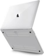 прозрачный жесткий чехол kuzy, совместимый с macbook pro 13 дюймов 2021-2016 гг. — полностью вентилируемая защита логотип